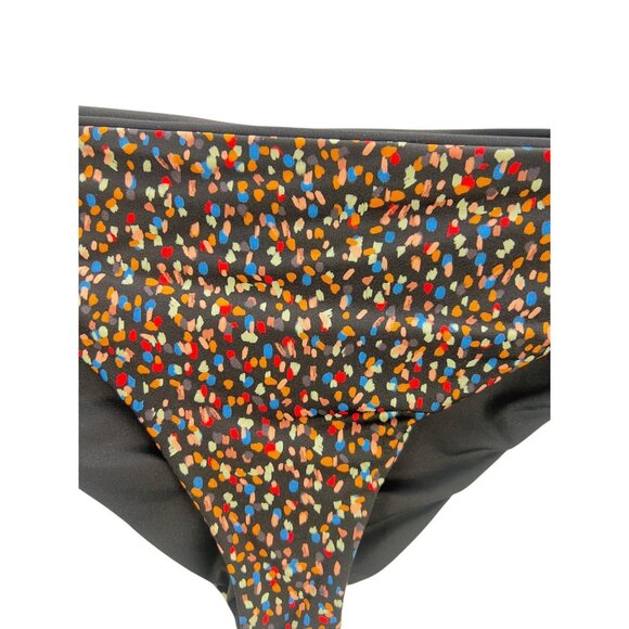 PrAna Reversible Gemma Bottoms Womens Swimwear Alotta Dots UPF 50+ L Multicolor - Picture 2 of 5